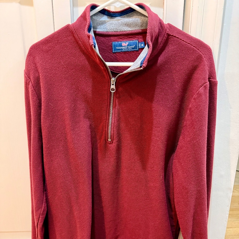 Vineyard Vines Maroon quarter zip Size Medium